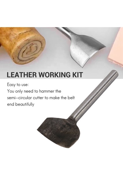 Ark Şeklindeki Kesici Yumruk Kayış Kayışı Cüzdan ve Çanta Işçiliği Için 7 Boyutta (10MM-40MM) Deri Zanaat Aletleri (Yurt Dışından) modelleri