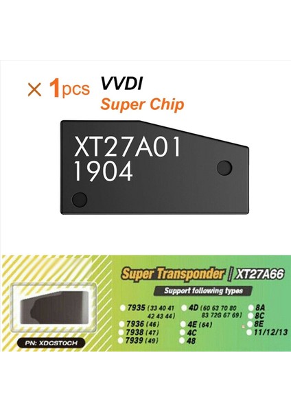 3pcs Vvdı Süper Çip XT27A01 XT27A66 ID46/40/43/4D/8C/8A/T3/47 Vvdı2 Vvdı Mini Anahtar Aracı Için Transponder (Yurt Dışından) fırsatları