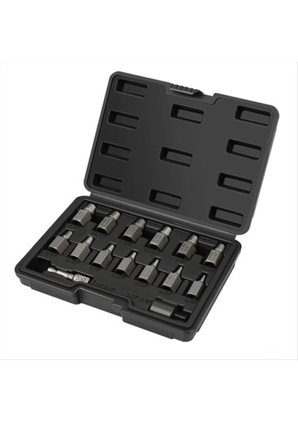 15 Adet Çift Kafa Vidalı Çıkarıcı Seti Kolay Out Cıvata Çıkartma Kiti 3/8inch Altı (Yurt Dışından)