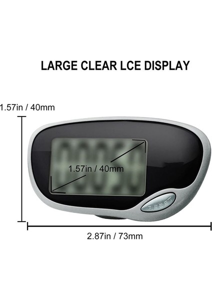 Yürüyüş Için Pedometre Büyük Ekranlı Doğru Pedometre ve Erkekler Için Kemer Klipsleri Kadınlar ve Yaşlılar (Yurt Dışından) fiyatları
