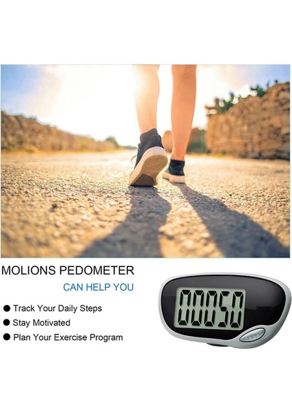 Yürüyüş Için Pedometre Büyük Ekranlı Doğru Pedometre ve Erkekler Için Kemer Klipsleri Kadınlar ve Yaşlılar (Yurt Dışından) indirimleri