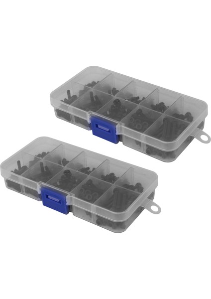 560PCS Çelik Vida Seti M3 Hex Cıvata Vidalı Somun Metrik Makine Cıvataları ve Somun Onarım Aleti (Yurt Dışından)