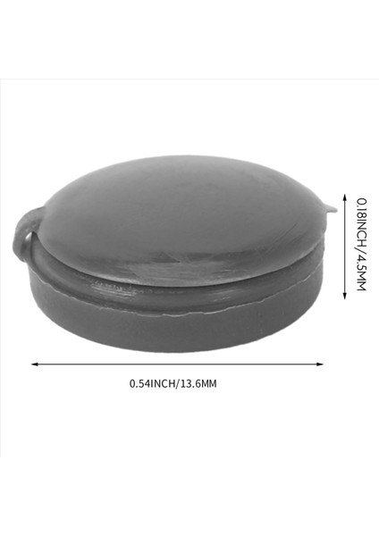 400 Adet Vidalı Kapak Plastik Menteşeli Vida Kafa Kapakları Vida Kapak Kapakları Snap-On Yedek Vidalı Dekoratif Kapaklar (Gri) (Yurt Dışından)