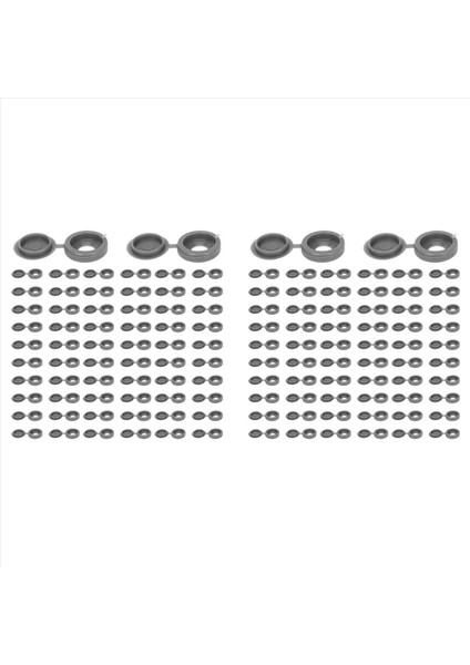 400 Adet Vidalı Kapak Plastik Menteşeli Vida Kafa Kapakları Vida Kapak Kapakları Snap-On Yedek Vidalı Dekoratif Kapaklar (Gri) (Yurt Dışından) fiyatları