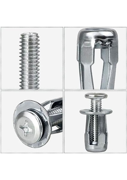 Genişleme Vidası Petal Somun M4 x 20 Petal Şekla Metal Somun Jack Fındık Petal Içi Boş Duvar Demir Plastik Ince Metal Ince C (Yurt Dışından) modelleri