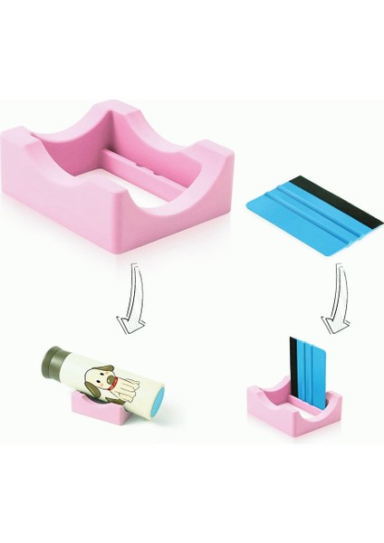 Üretim Yapmak Için Küçük Silikon Fincan Beşiği Yerleşik Yuvalı ve Keçe Kenar Fincan Çıkartma Sıyırıcısı Olan Bardak Tutucu (Yurt Dışından) fiyatları