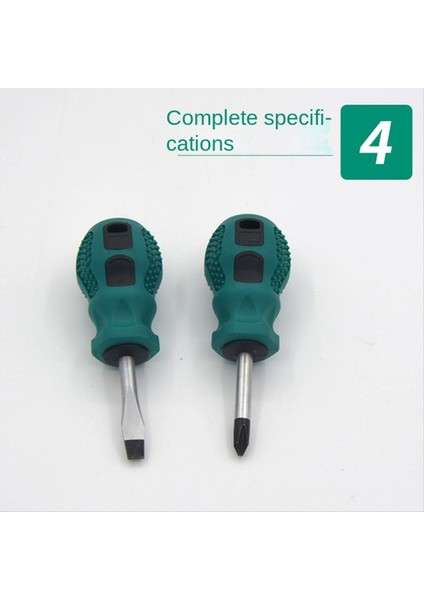 Küçük Havuç Kafaları Tornavida Mini Çift Amaçlı Tornavida Yarım Inç Düz Kısa Tornavida (Yurt Dışından)