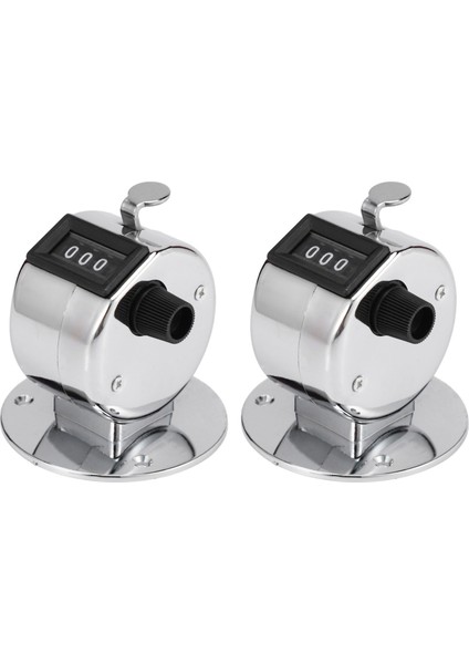 2x Yuvarlak Base 4 Saksı Manuel El Tally Mekanik Palmiye Tıklama Sayacı (Yurt Dışından)