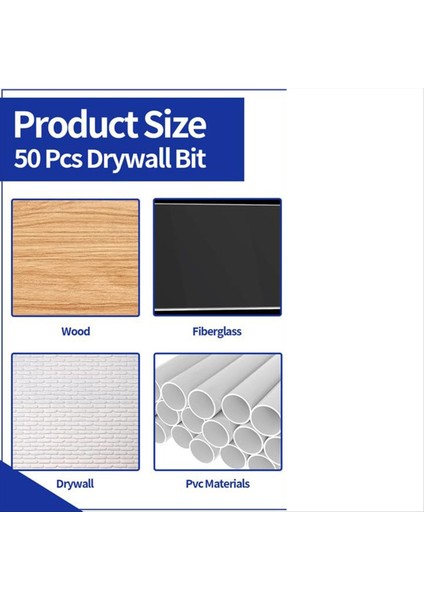 50PCS 1/8 Inç Alçıpan Kılavuz Noktası Kesme Bitleri Alçıpan Aletleri Kuru Duvar Kesme Araçları Spiral Testere ile Kullanım Için (Yurt Dışından) fiyatları