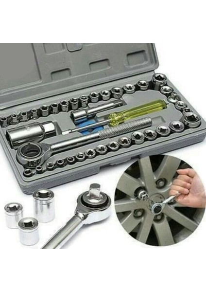 40PCS Anahtar Yuvaları Seti Otomobil ve Motosiklet Aletlerinin Manuel Olarak Sökülmesi ve Montajı Için Uygundur (Yurt Dışından) modelleri