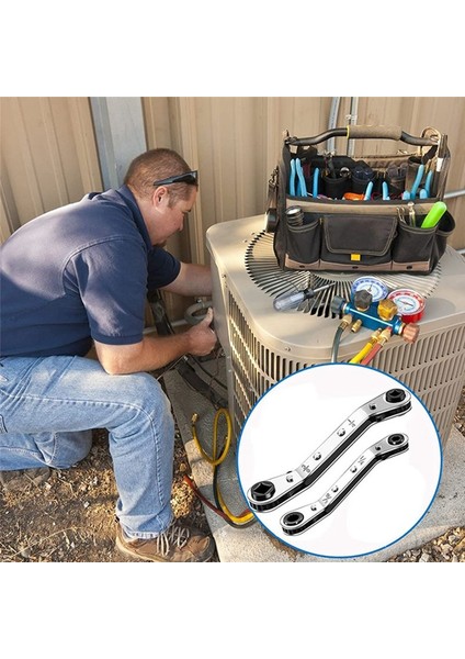 Hava Soğutma Aletleri ve Ekipman Onarım Araçları Için Klima Valfi Cırcır Kılavuzu Adaptör Kiti (Yurt Dışından) modelleri