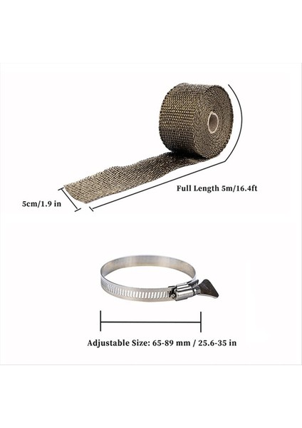 Fireproof Boru Sargısı Anti Selatlama Baca Şerit Soba Sobası Baca Koruyucu 2 Kelepçe (Yurt Dışından) fırsatları