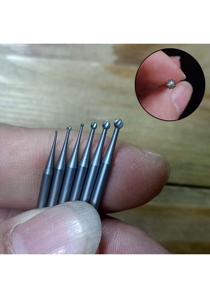 24PCS Yuvarlak Şekli Top Burr Seti - 3/32 Inç Şey Takı Yapımı Körükler Yuvarlak Top Şekli Gravür Bitleri (Yurt Dışından) fırsatları