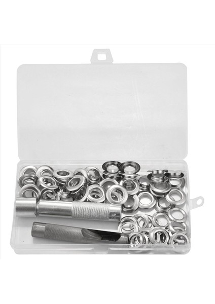 200PCS Punch Grommets ve Tarpaulin Tente Çadır Taraka Onarım Kiti Açık Delek Yeni (Yurt Dışından) fiyatları