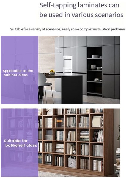 Kendi Kendine Dokunan Vidalar Kabine Laminat Desteği Raf Tutucu Çelik Pimi Peg Kendi Kendine Delme Vidaları Kabine Kitap Rafları Için (Yurt Dışından)