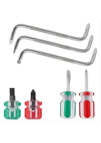 7 Pcs Ofset Tornavida Seti Dik Açılı Tornavida Yuvalı Tornavida Z Tipi Tornavida (Yurt Dışından)