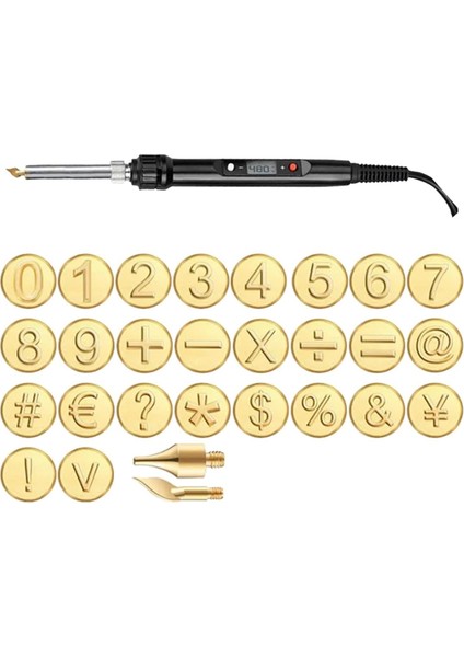 Dıy Ahşap/deri Seti + Bakır Kalıp Ahşap Için Uygun Dıy Kabartma Oyma Ahşap Yanan Ab Tıkacı (Yurt Dışından)