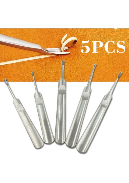 5pcs U V Şekilli Dikiş Yivi Kayma Kenar Mızrak Deri Zanaat Deri Diy Araç Kiti (Yurt Dışından) fiyatları