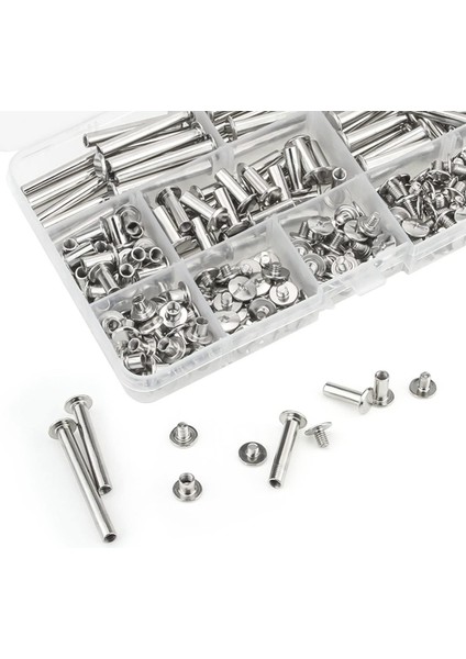 Chicago Vida Bağlama Vidaları Dıy Deri Bookbinding Crafts (240PCS M5) (Yurt Dışından) indirimleri