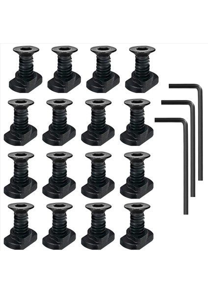 32 Paket M 4 T-S-Nut Metrik Kamyon Vidası Değiştirme Setleri Standart Ray Sistemleri ile Uyumlu Iplik Vidaları (Yurt Dışından) fiyatları