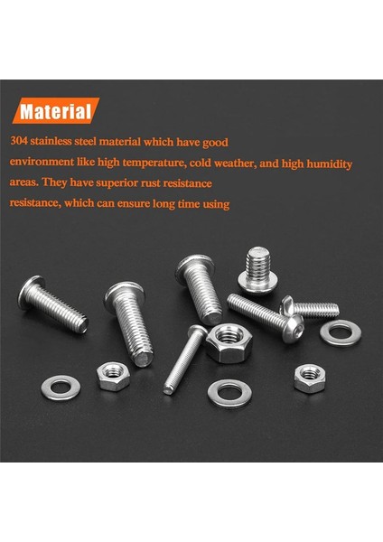 Paslanmaz Çelik Vidalı Altı Hexgon Hex Soket Düğmesi Yuvarlak Tavan Vidaları Cıvata Somun Yasal Set Kutusu Kiti Altıgen Soket Vidası (Yurt Dışından) indirimleri
