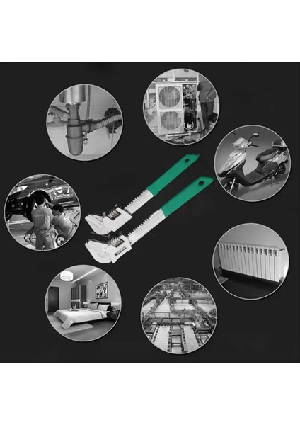 Çok Yönlü F-Tipi Ayarlanabilir Anahtar Çeliği Çok Fonksiyonlu Banyo Lavabo Anahtarı Ev Büyük Açık Uçlu Anahtar 280MM (Yurt Dışından) modelleri