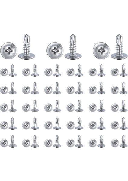 8x5/8inch Sac Metal Kendi Kendine Dokunma Vidaları 410 Paslanmaz Çelik Kafes Kafası Yüksek Mukavemetli Hızlı Dokunma Vidaları (Yurt Dışından) modelleri