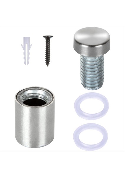 50 Paket Işaret Standoff Vidaları Paslanmaz Çelik Standoff Vidaları Kit Montaj Cam Donanımı (1/2x 3/4 Inç) (Yurt Dışından) fiyatları