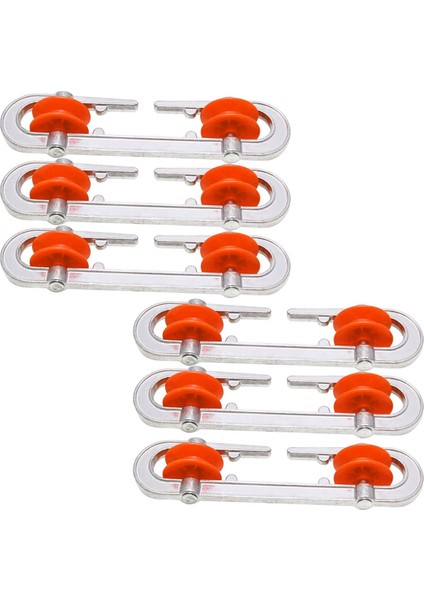 6 Pcs Clothyline Serpme Alüminyum Ağır Hizmetli Dış Mekan Giysisi Hattı Ayırıcı Kasnak Ağır Yükler ve Çamaşır Hattı (Yurt Dışından)