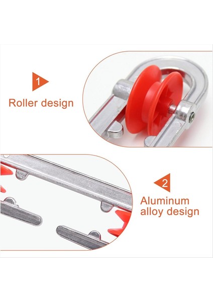 6 Pcs Clothyline Serpme Alüminyum Ağır Hizmetli Dış Mekan Giysisi Hattı Ayırıcı Kasnak Ağır Yükler ve Çamaşır Hattı (Yurt Dışından) fırsatları