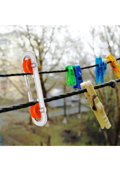 6 Pcs Clothyline Serpme Alüminyum Ağır Hizmetli Dış Mekan Giysisi Hattı Ayırıcı Kasnak Ağır Yükler ve Çamaşır Hattı (Yurt Dışından) indirimleri