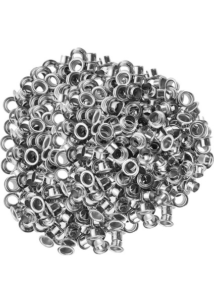 Grommet Tool Kit Grommet &amp Washer Grommet Kit 500PCS 2 Grommets Kit Deri Çantalar Banner Için Uygun (Gümüş 1/4inch) (Yurt Dışından)