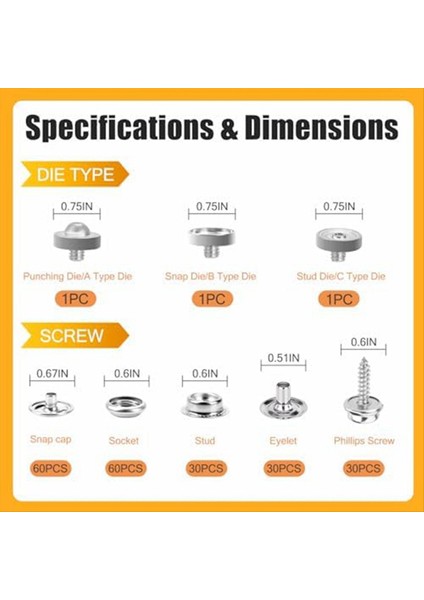 Ağır Hizmet Tipi Bağlantı Elemanı Pensier Alet Seti 60 Set Deri Metal Çıtçıt Seti Tekne Kapağı Enstantaneleri Dıy Kapakları Tuval Snap Kiti (Yurt Dışından) modelleri