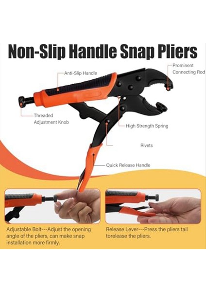 Ağır Hizmet Tipi Bağlantı Elemanı Pensier Alet Seti 60 Set Deri Metal Çıtçıt Seti Tekne Kapağı Enstantaneleri Dıy Kapakları Tuval Snap Kiti (Yurt Dışından) indirimleri