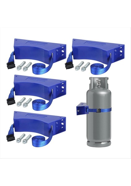 4 Adet Propan Tank Tutucu Silindir Tutucu Propan Tank Tutucu 4-12 Inç Çeşitli Silindirleri Monte Etmek Için B (Yurt Dışından)