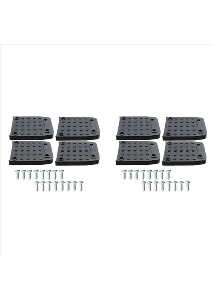 Tapı Tabanları Alçıpan Için Kayma Önleyici Pedler 8pcs Stilt Roles Yedek Kiti Kaymaz Ayak Pedleri Inşaat Tripod Mat (Yurt Dışından)