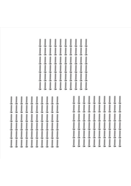 M2 x 8mm 304 Paslanmaz Çelik Phillips Pan Kafa Vidaları Cıvatası 180 Pcs (Yurt Dışından)