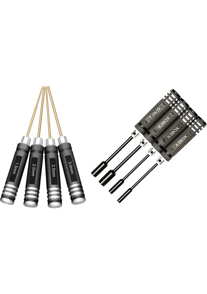 4 Pcs 1 5 / 2 0 / 2 5 / 3 0 mm Altıgen Tornavida Seti 4pcs Hex Somun Sürücüleri Vidalı Tercih Araçları Kit Seti (Yurt Dışından)