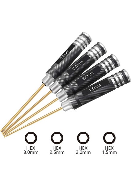 4 Pcs 1 5 / 2 0 / 2 5 / 3 0 mm Altıgen Tornavida Seti 4pcs Hex Somun Sürücüleri Vidalı Tercih Araçları Kit Seti (Yurt Dışından) fırsatları