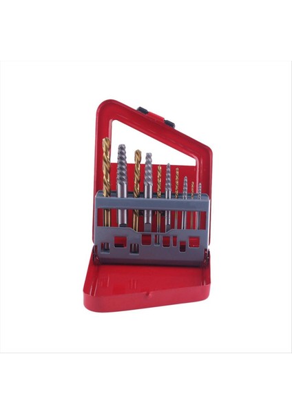 Cıvata Çıkarma Inç Matkap Extractor Montaj Seti 10 Pc Parça Set Vidalı Ekstraktör Montaj Seti (Yurt Dışından)