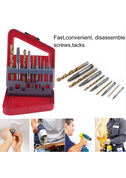 Cıvata Çıkarma Inç Matkap Extractor Montaj Seti 10 Pc Parça Set Vidalı Ekstraktör Montaj Seti (Yurt Dışından) fiyatları