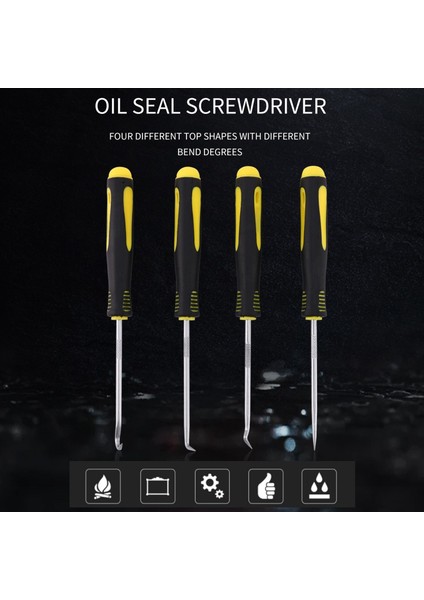 4 Pcs Kazılıklı Kanca Alet Seti Yağ Salonu Çektirme Kauçuk O-Ring Hook Conta Tornavida El Diy Araçları Çıkma Araçları (Yurt Dışından) fiyatları