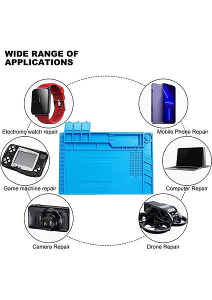 Premium Isıya Dayanıklı Lehim Ped Anti-Statik Manyetik Silikon Ped Cep Telefonu Için Onarım Pedi Onarım (Yurt Dışından) fırsatları