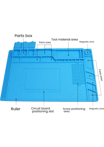 Premium Isıya Dayanıklı Lehim Ped Anti-Statik Manyetik Silikon Ped Cep Telefonu Için Onarım Pedi Onarım (Yurt Dışından) indirimleri