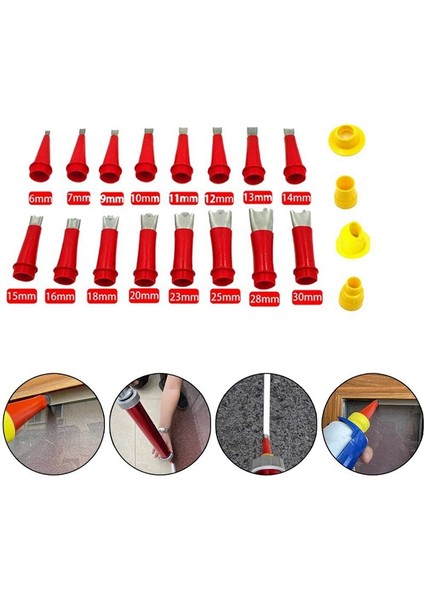 20 Parçalı Paslanmaz Çelik Tutkal Memesi Entegre Çıkarılabilir Taban Yapısı Tutkal Sızdırmazlık Maddesi Cam Tutkal Memesi (Yurt Dışından) fiyatları