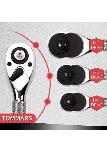 1/4 3/8 1/2 Inç Sürücü Güdük Cırcır Seti 6 Ad (Yurt Dışından) indirimleri