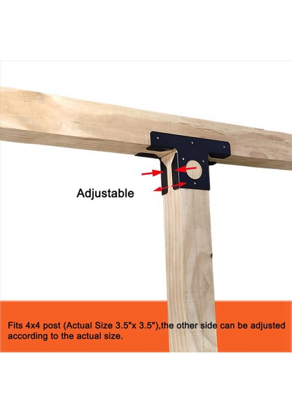 6 Paket Ağır Hizmet Tipi Pergola Köşe Parantez Uzantısı 4 x 4 Için 3 Yönlü T Parantez Sonrası Braket Pergola Çardak Kiti (Yurt Dışından) fiyatları