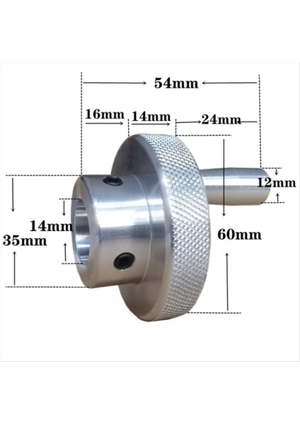 El Çarkı Sapı Dairesel Döner Makine Takımı Mekanik Slayt Ray Kılavuzu Vidalı Dış Çap 60MM Yuvarlak Delik 14MM (Yurt Dışından) modelleri
