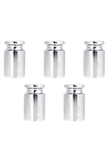 5x Ağırlık 1000G Krom Kaplama Kalibrasyonu Gram Ölçekli Dijital Ölçekli Denge Gümüş Beyaz (Yurt Dışından)