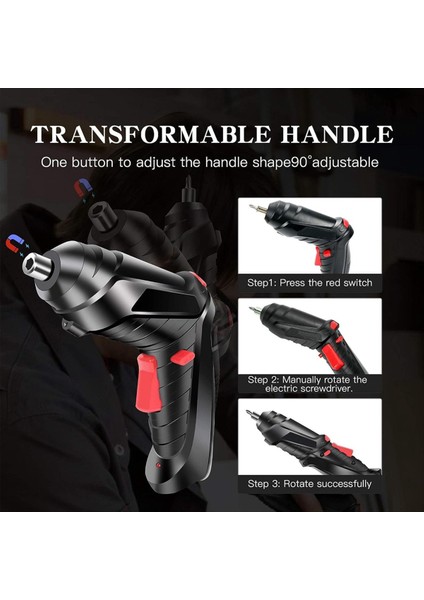 Elektrikli Tornavida 47PCS Kablosuz Tornavida 3 5n M Güç Tornavida 3 6V Kordonsuz Matkap Tornavida Şarj Edilebilir (Yurt Dışından) indirimleri